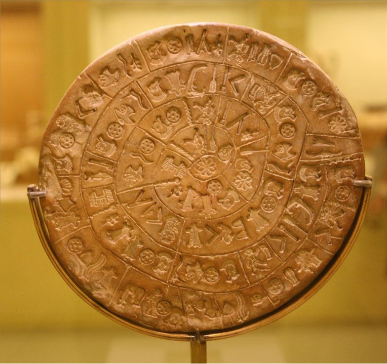 Phaistos disc, side A, small